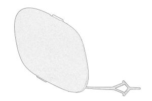 Zaślepka zderzaka urządzenia holującego 735637884