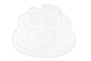 Nakrętka, sworzeń zwrotnicy (kolumna amortyzatora) WHT 000 562