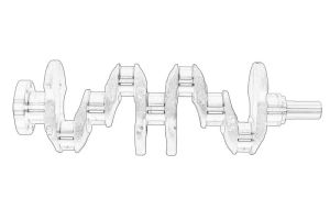 Wał korbowy 12 20 116 49R