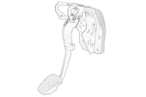 Pedał sprzęgła 1766725