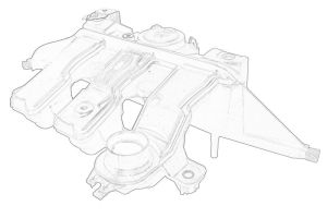 Separator oleju odpowietrzenia skrzyni korbowej 11 83 010 03R