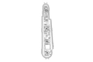 Wkład (oprawka) lampy zespolonej świateł tylnych 1581569