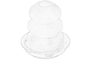 Odbój gumowy zawieszenia osi 1809791