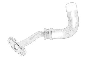 Przewód olejowy turbosprężarki 038130