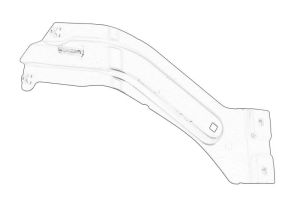 Wspornik błotnika 1T0 821 135C