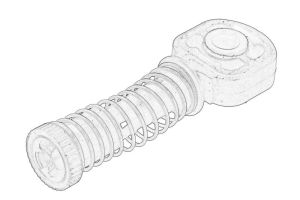 Naciąg linki manualnej skrzyni biegów 1J0 711 761B