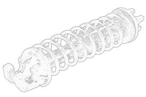 Sprężyna pedału sprzęgła 2148E4