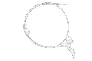 Linka otwierania pokrywy silnika 24465306