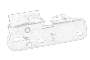 Hak zamka pokrywy silnika 1Q0 823 480