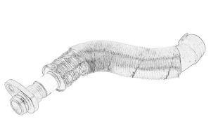 Przewód olejowy turbosprężarki V861706980