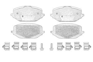 Klocek hamulcowy kpl. SU001-B4150
